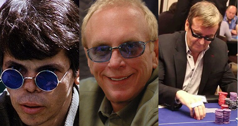 A profile picture of three poker players that include: Stu Ungar, David 