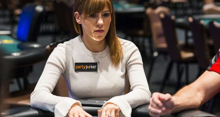 One of the elite female poker players, Kristen Bicknell