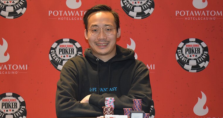 Philip Shing is the 2020 WSOPC Potawatomi Main Event champion, a result that netted him more than $150,000 and a WSOPC ring.