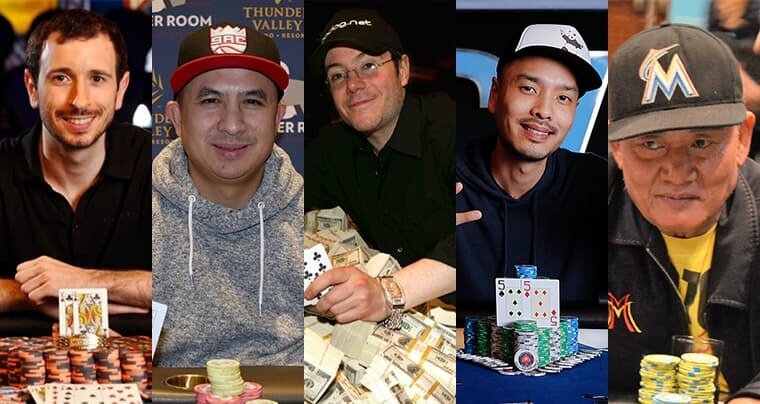 These are the five biggest tournament winners from the Californian poker scene