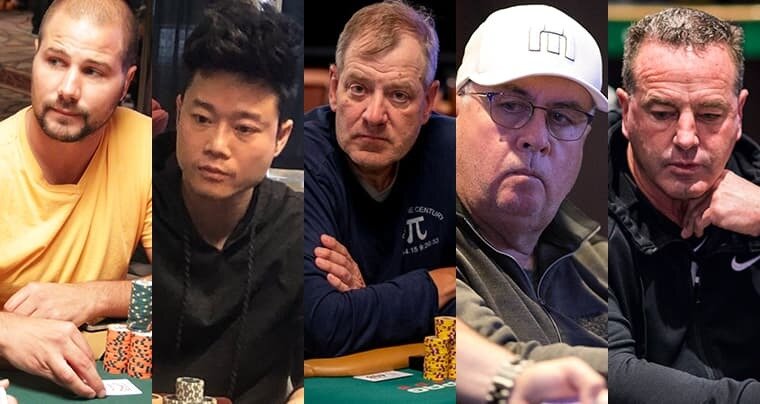 These are the five poker tournament players from Nebraska who have won the most prize money