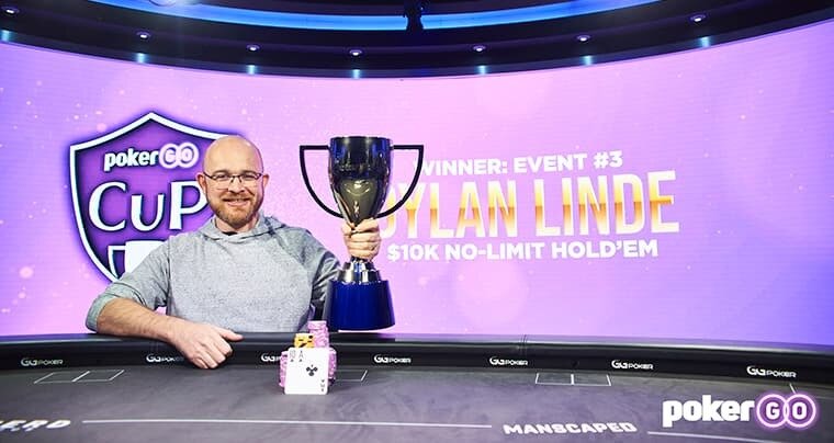 Dylan Linde is the latest star to win a PokerGO Cup title