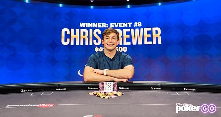 Oregon's Chris Brewer is enjoying a purple patch of form and now has a solid chance of winning the 2021 Poker Masters purple jacket.