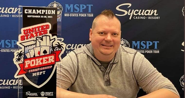 Matt Paten won the $1,100 MSPT US Poker Championship for $94,782 four years after becoming a HPT Main Event champion.