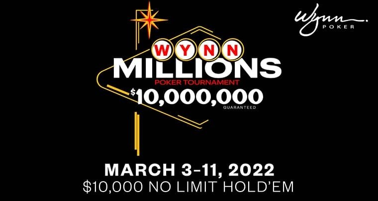 The Wynn Millions features 16 events with buy-ins of $400 to $10,000 and combined guaranteed prize pools weighing in at $15 million.