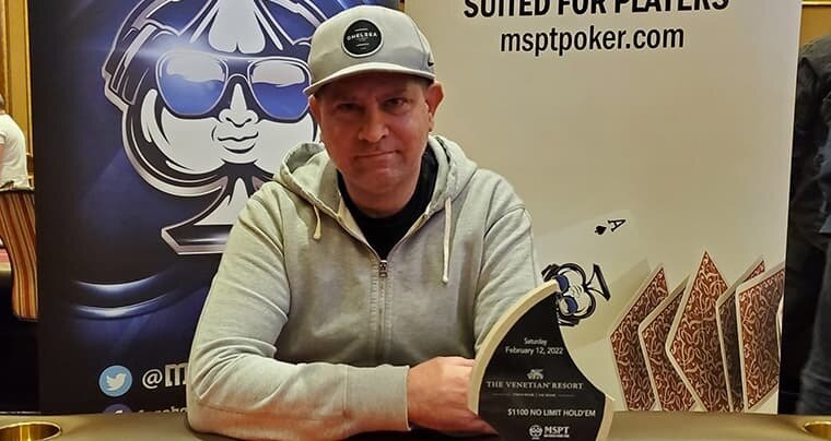 Ron West came back from starting seventh at the final table to win the $1,100 MSPT Venetian Poker Bowl VI for $168,488.
