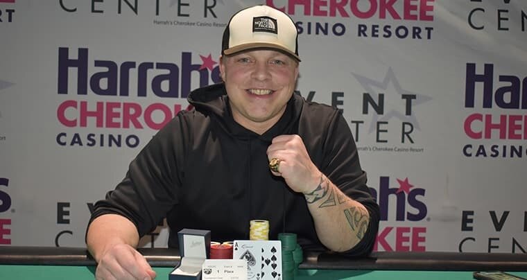 Mark Davies became a World Series of Poker Circuit champion when he took down the $1,700 Main Event at Cherokee, North Carolina.